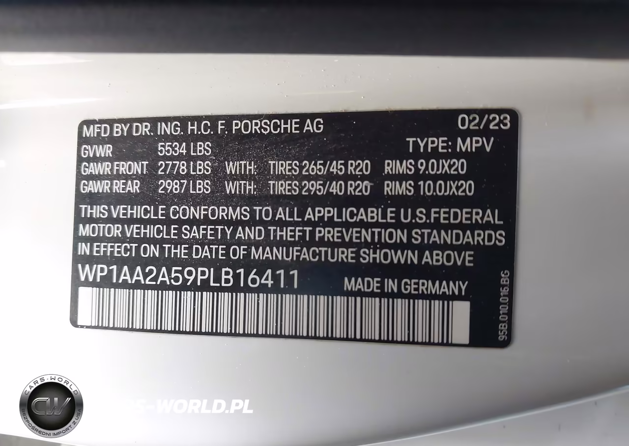 2023 Porsche Macan T VIN:WP1AA2A59PLB16411 - 9