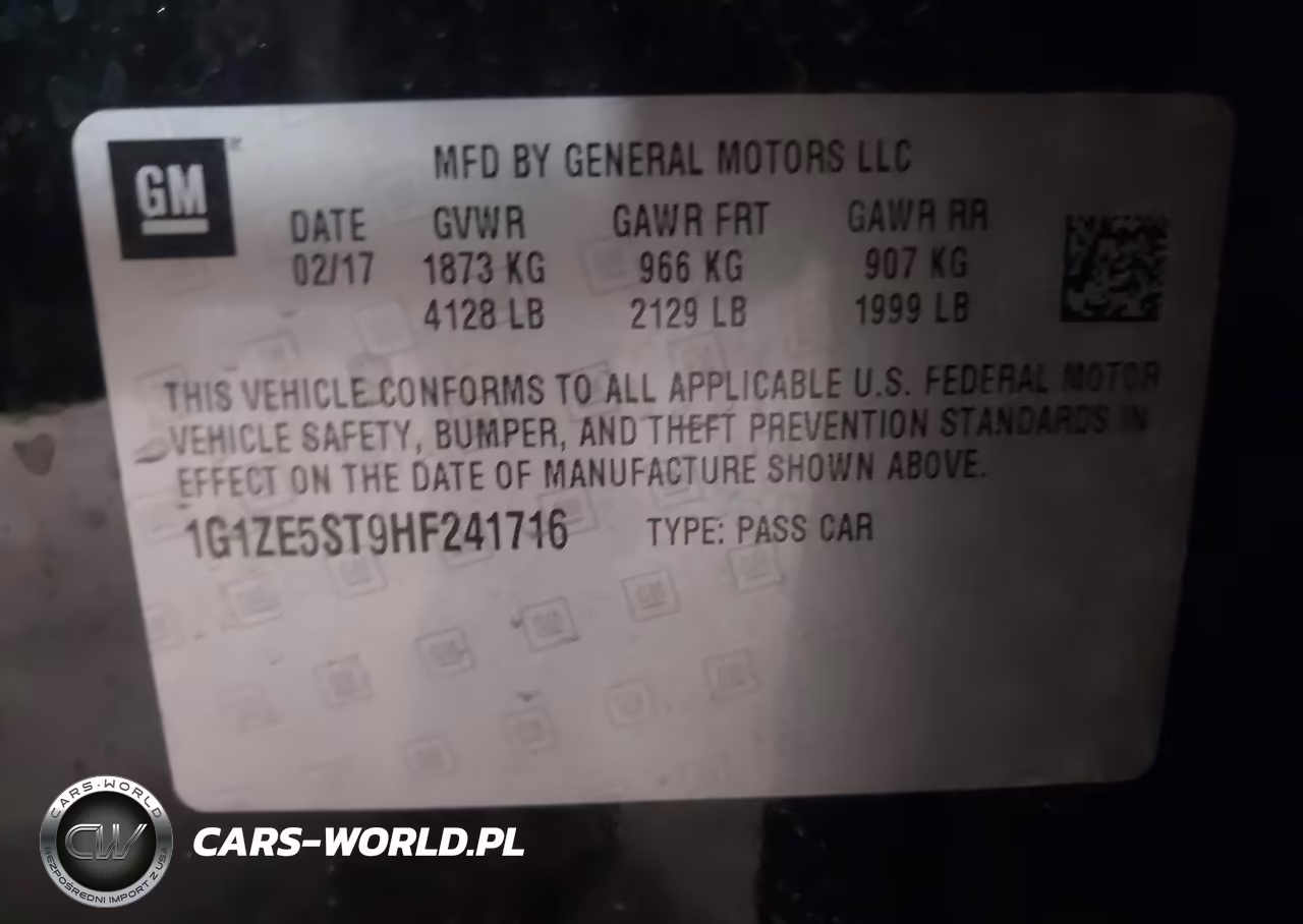 2017 Chevrolet Malibu 1Lt VIN:1G1ZE5ST9HF241716 - 9