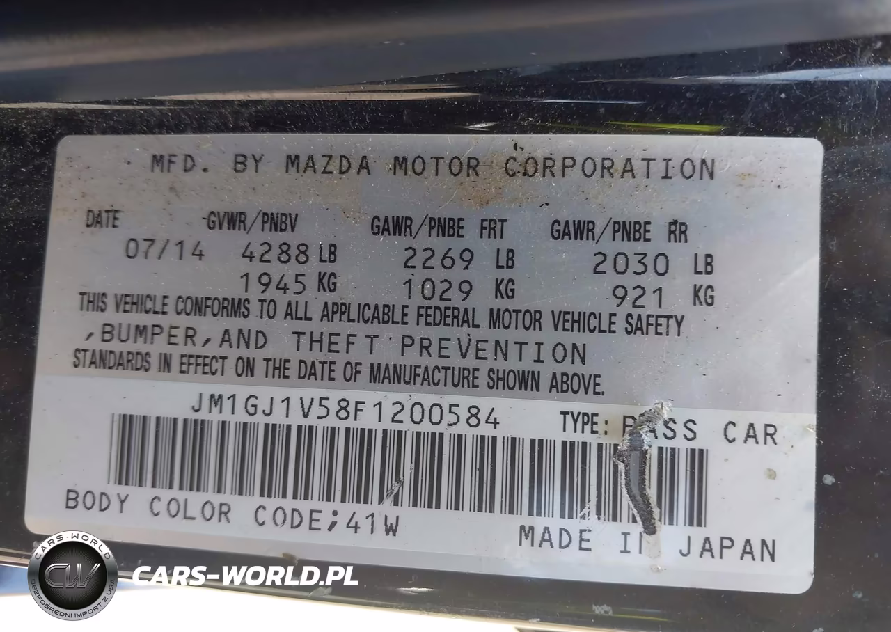 2015 Mazda Mazda6 I Touring VIN:JM1GJ1V58F1200584 - 9