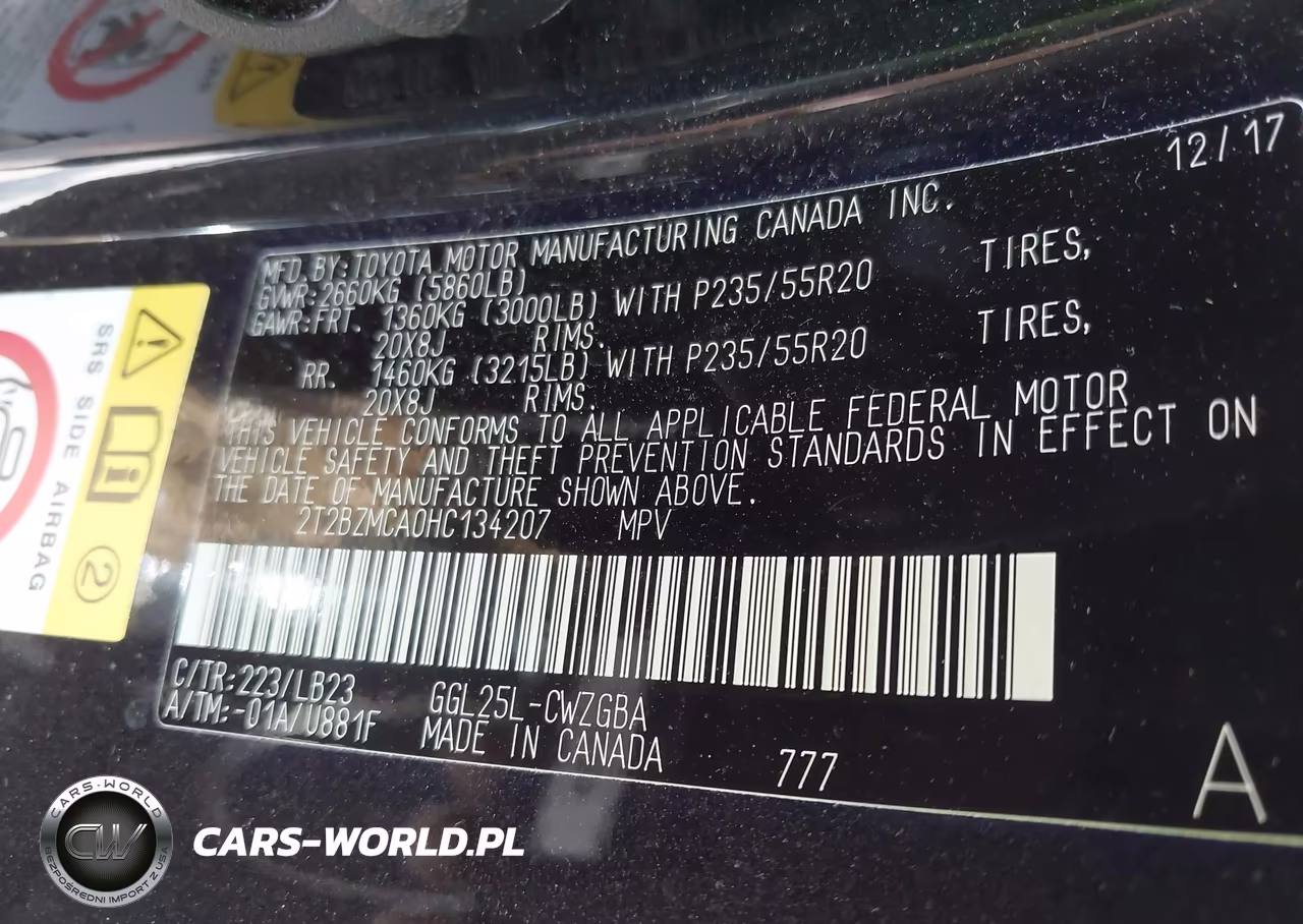 2017 Lexus Rx 350 VIN:2T2BZMCA0HC134207 - 9