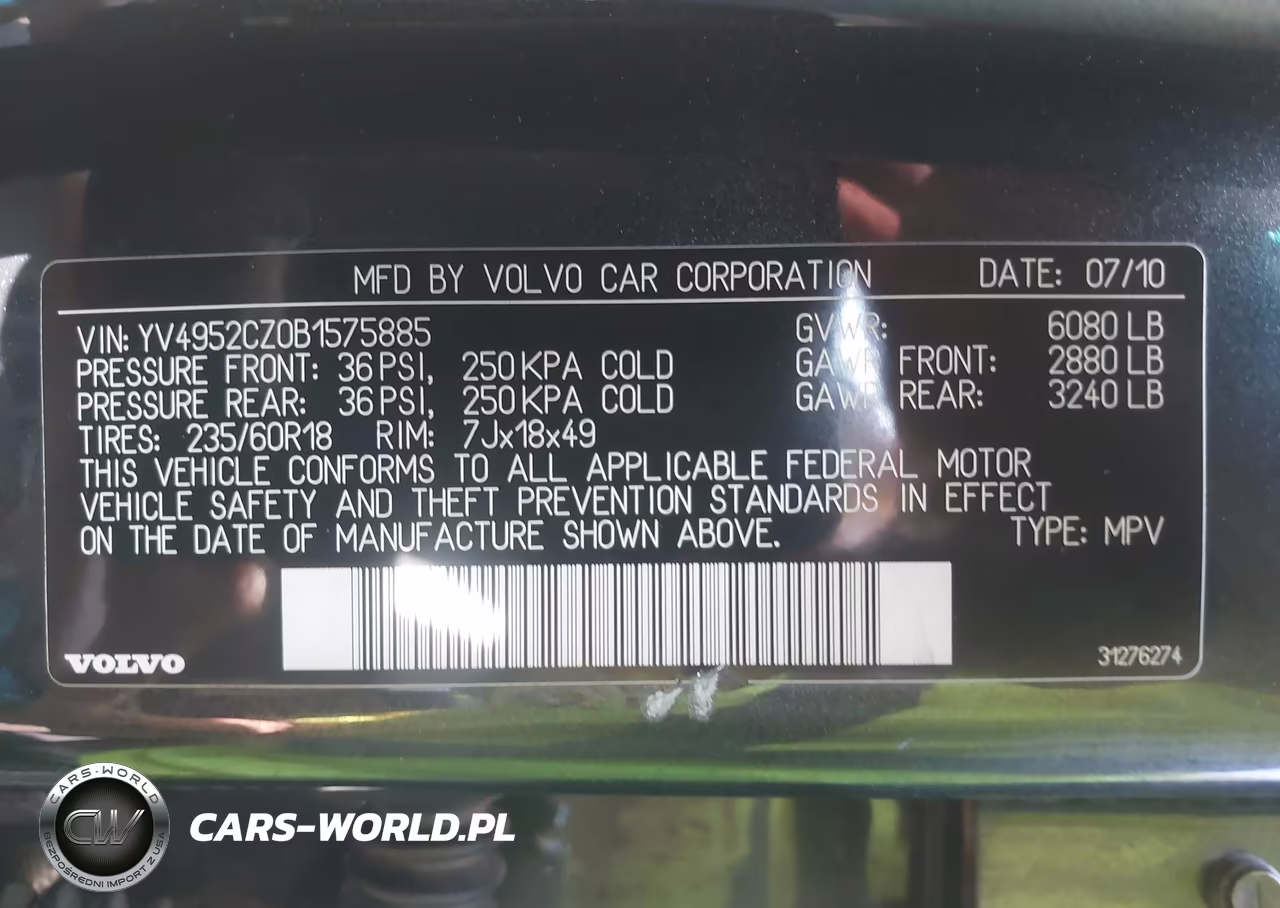 2011 Volvo Xc90 3.2 VIN:YV4952CZ0B1575885 - 9