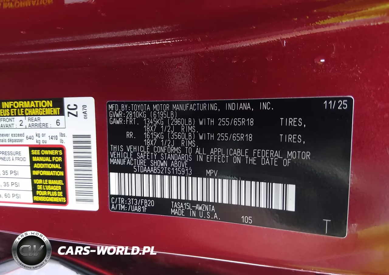2026 Toyota Grand Highlander Le VIN:5TDAAAB52TS115913 - 9