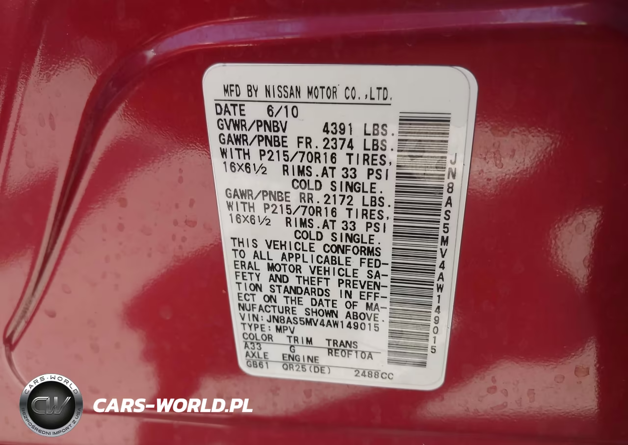 2010 Nissan Rogue S VIN:JN8AS5MV4AW149015 - 9