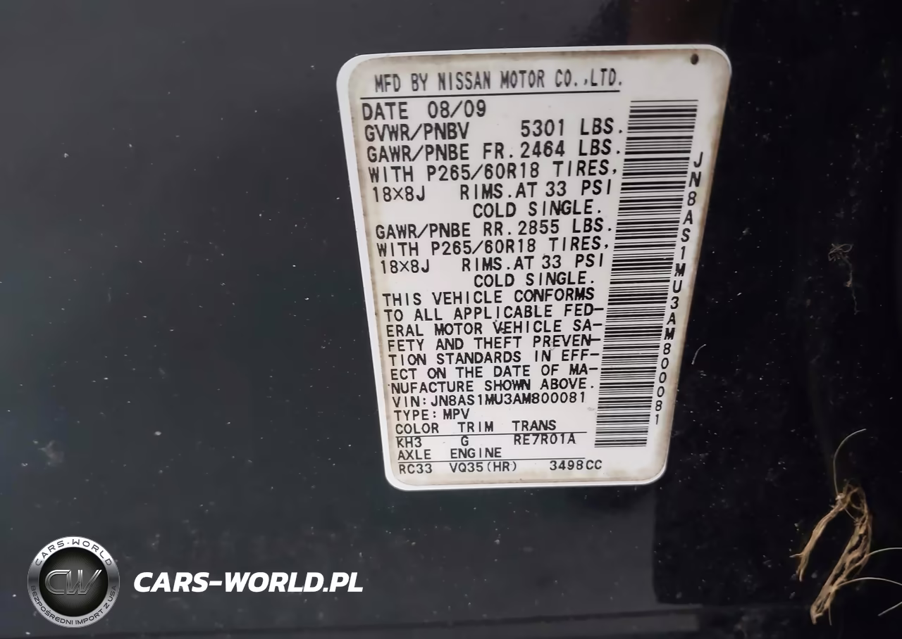 2010 Infiniti Fx35 VIN:JN8AS1MU3AM800081 - 9
