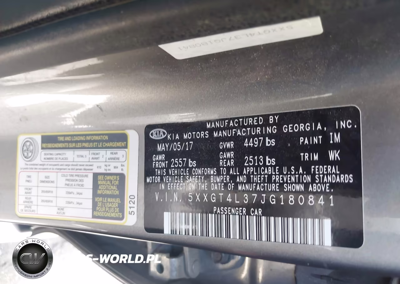 2018 Kia Optima Lx VIN:5XXGT4L37JG180841 - 9