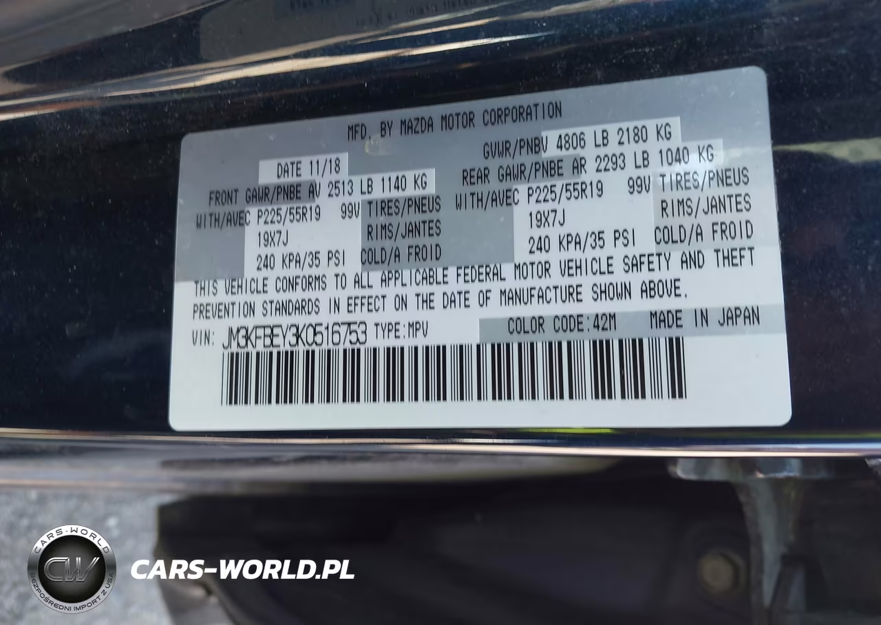 2019 Mazda Cx-5 Signature VIN:JM3KFBEY3K0516753 - 9