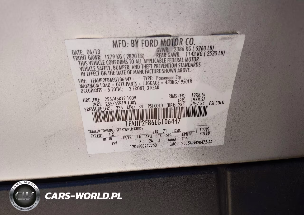 2014 Ford Taurus Limited VIN:1FAHP2F86EG106447 - 9
