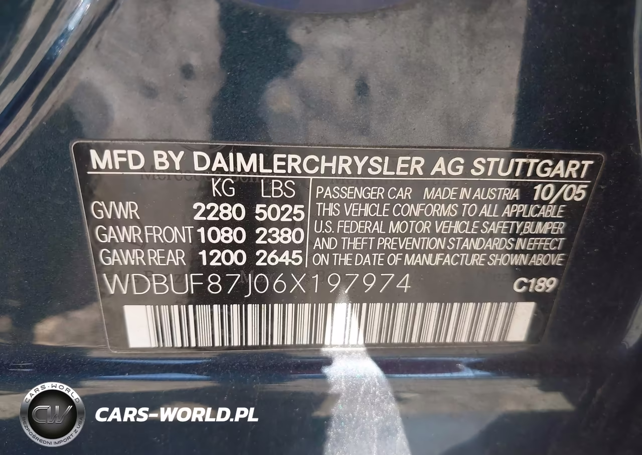 2006 Mercedes-Benz E 350 4Matic VIN:WDBUF87J06X197974 - 9