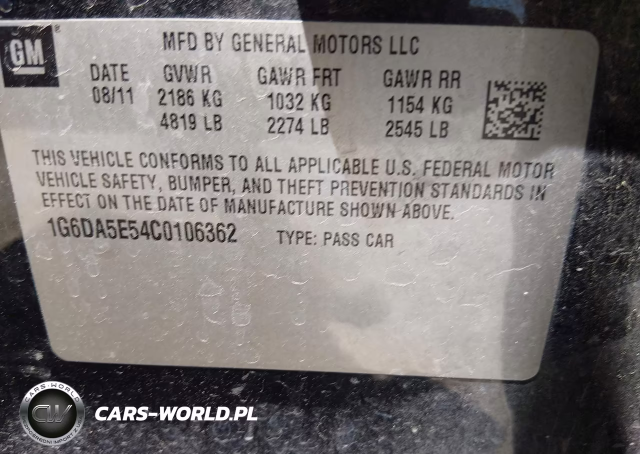 2012 Cadillac Cts Standard VIN:1G6DA5E54C0106362 - 9