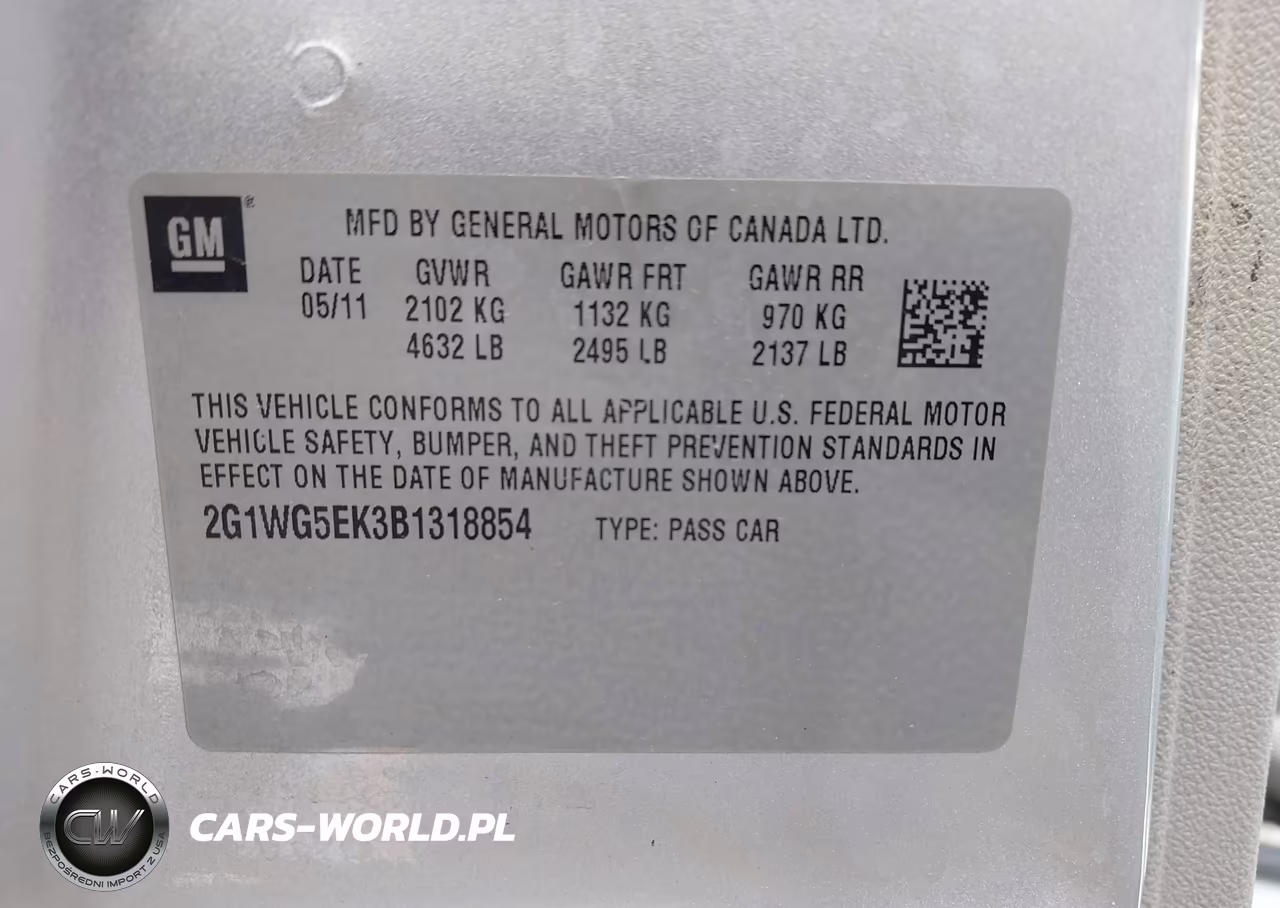 2011 Chevrolet Impala Lt VIN:2G1WG5EK3B1318854 - 9