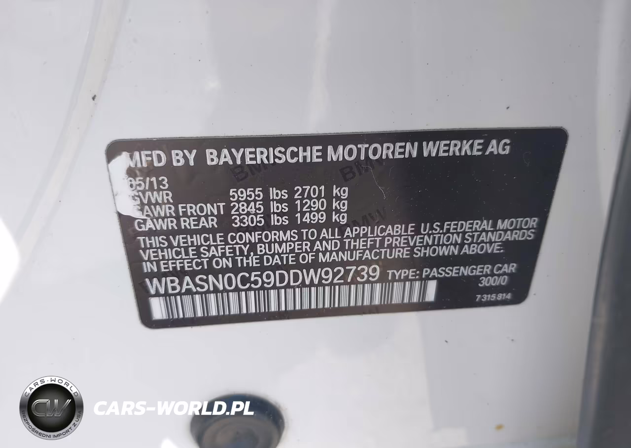 2013 BMW 550I Gran Turismo VIN:WBASN0C59DDW92739 - 9