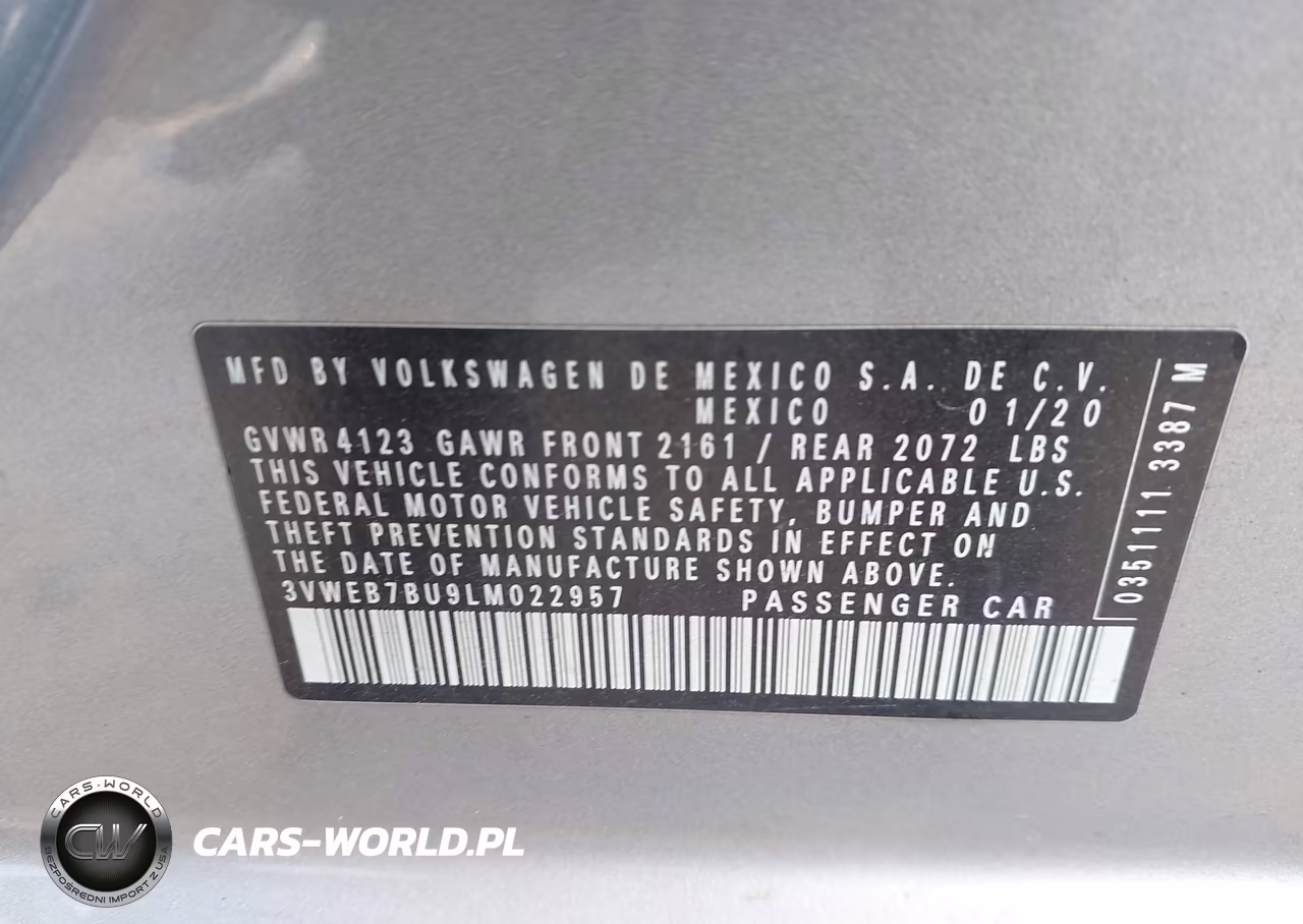 2020 Volkswagen Jetta 1.4T Sel VIN:3VWEB7BU9LM022957 - 9