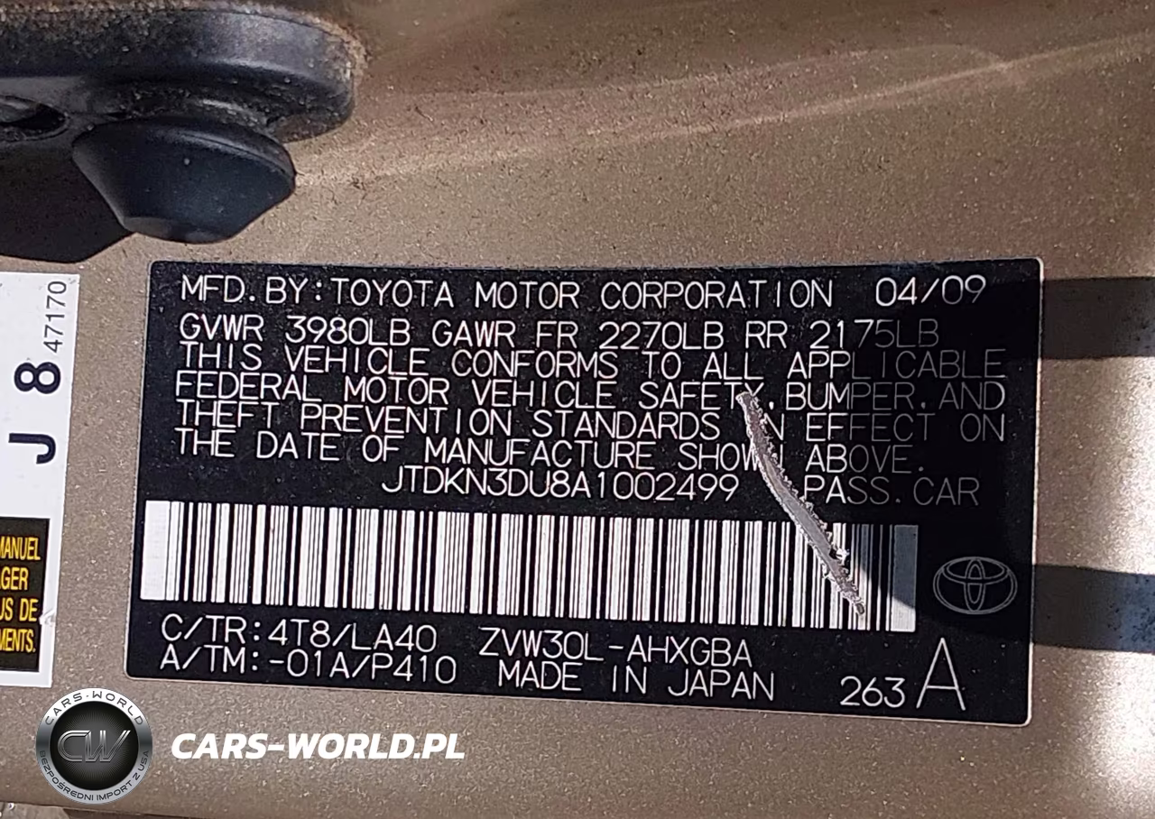 2010 Toyota Prius Iv VIN:JTDKN3DU8A1002499 - 9