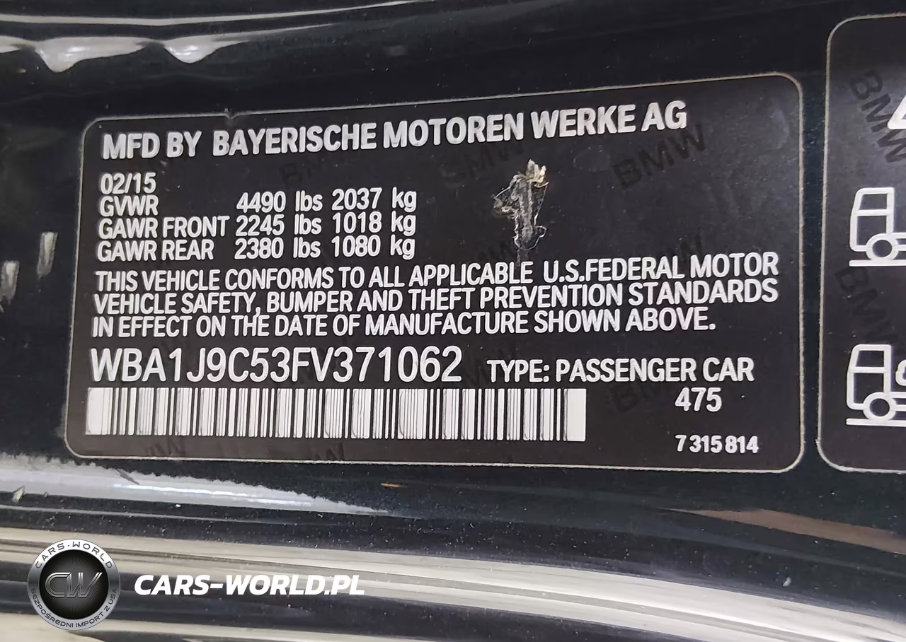 2015 BMW M235 xDrive VIN:WBA1J9C53FV371062 - 9