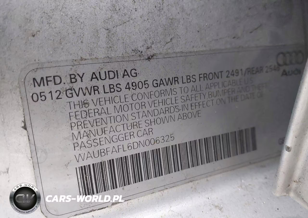 2013 Audi A4 2.0T Premium VIN:WAUBFAFL6DN006325 - 9