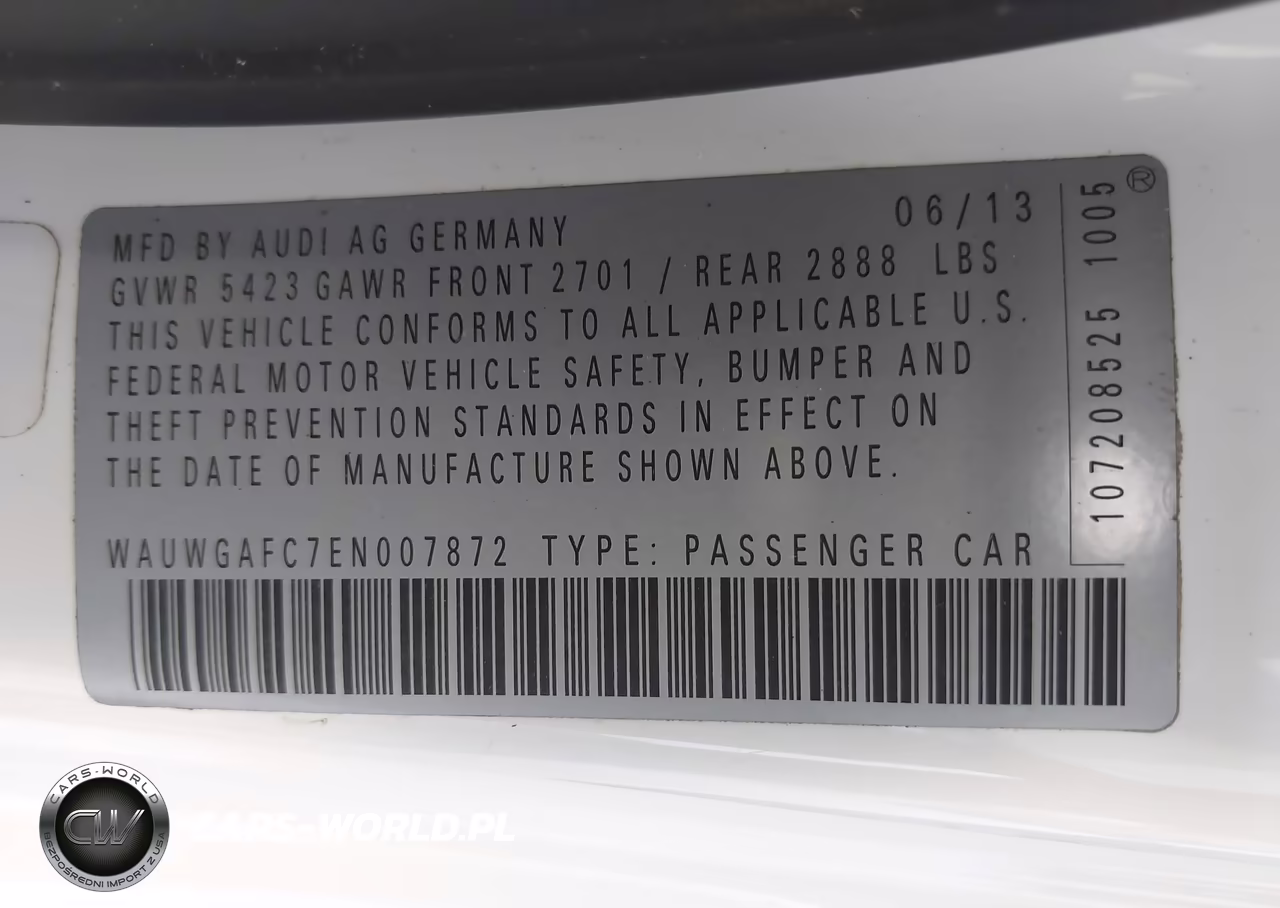 2014 Audi A7 3.0T Premium Plus VIN:WAUWGAFC7EN007872 - 9