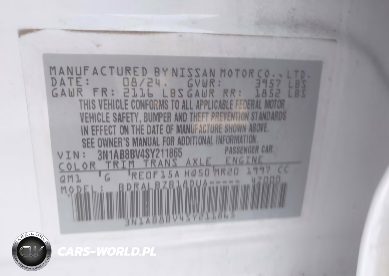 2025 Nissan Sentra S VIN:3N1AB8BV4SY211865 - 9