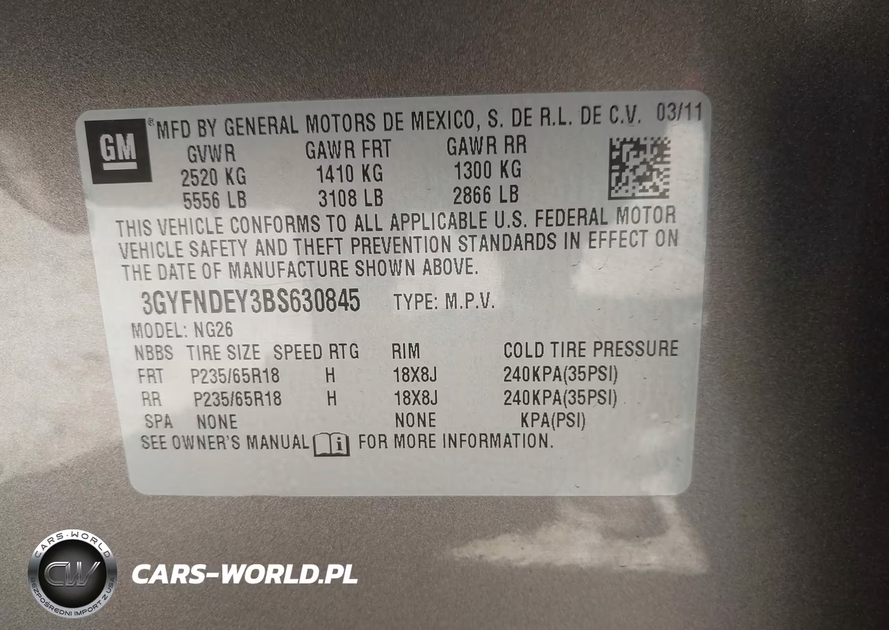 2011 Cadillac Srx Luxury Collection VIN:3GYFNDEY3BS630845 - 9