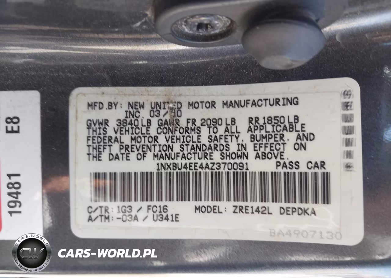 2010 Toyota Corolla Le VIN:1NXBU4EE4AZ370091 - 9