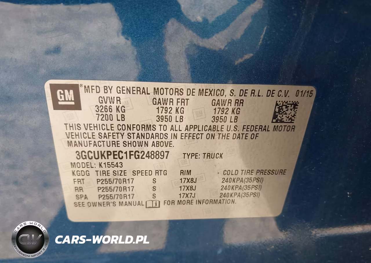 2015 Chevrolet Silverado 1500 Ls VIN:3GCUKPEC1FG248897 - 9