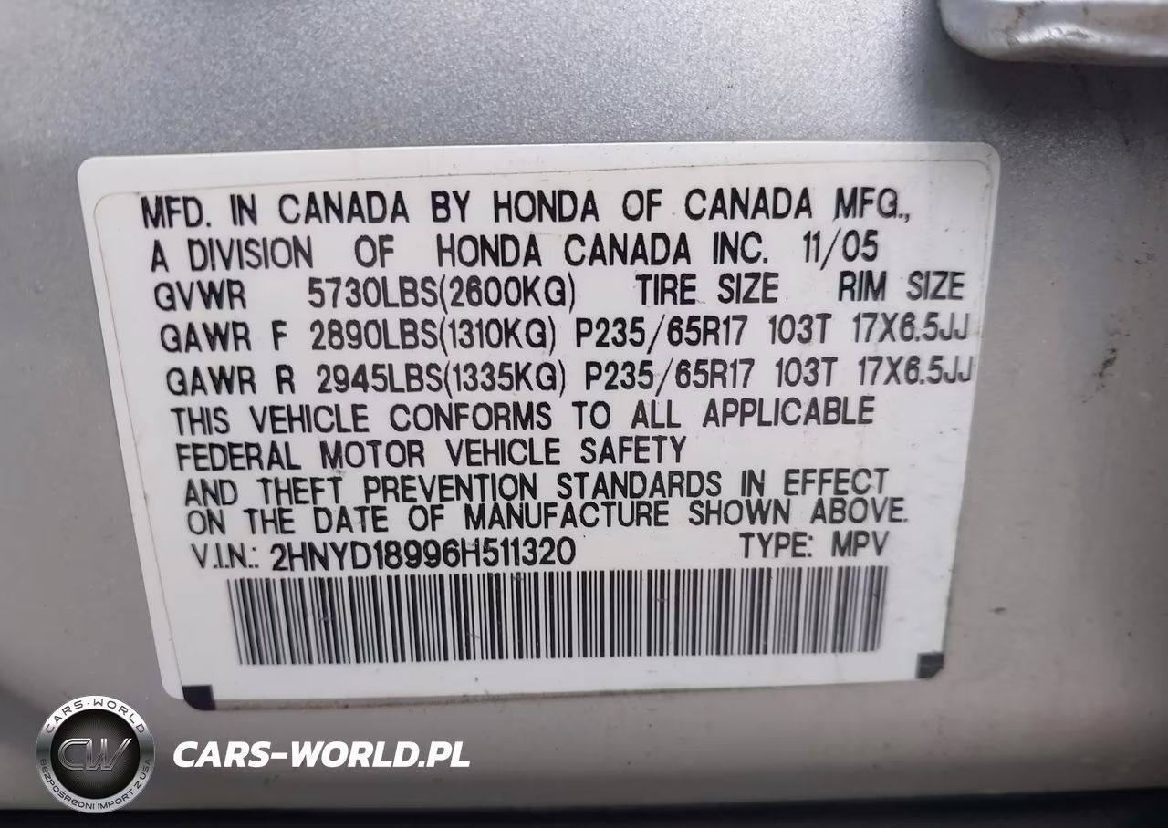 2006 Acura Mdx VIN:2HNYD18996H511320 - 9