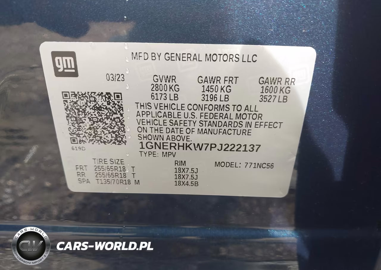 2023 Chevrolet Traverse Fwd Lt Leather VIN:1GNERHKW7PJ222137 - 9