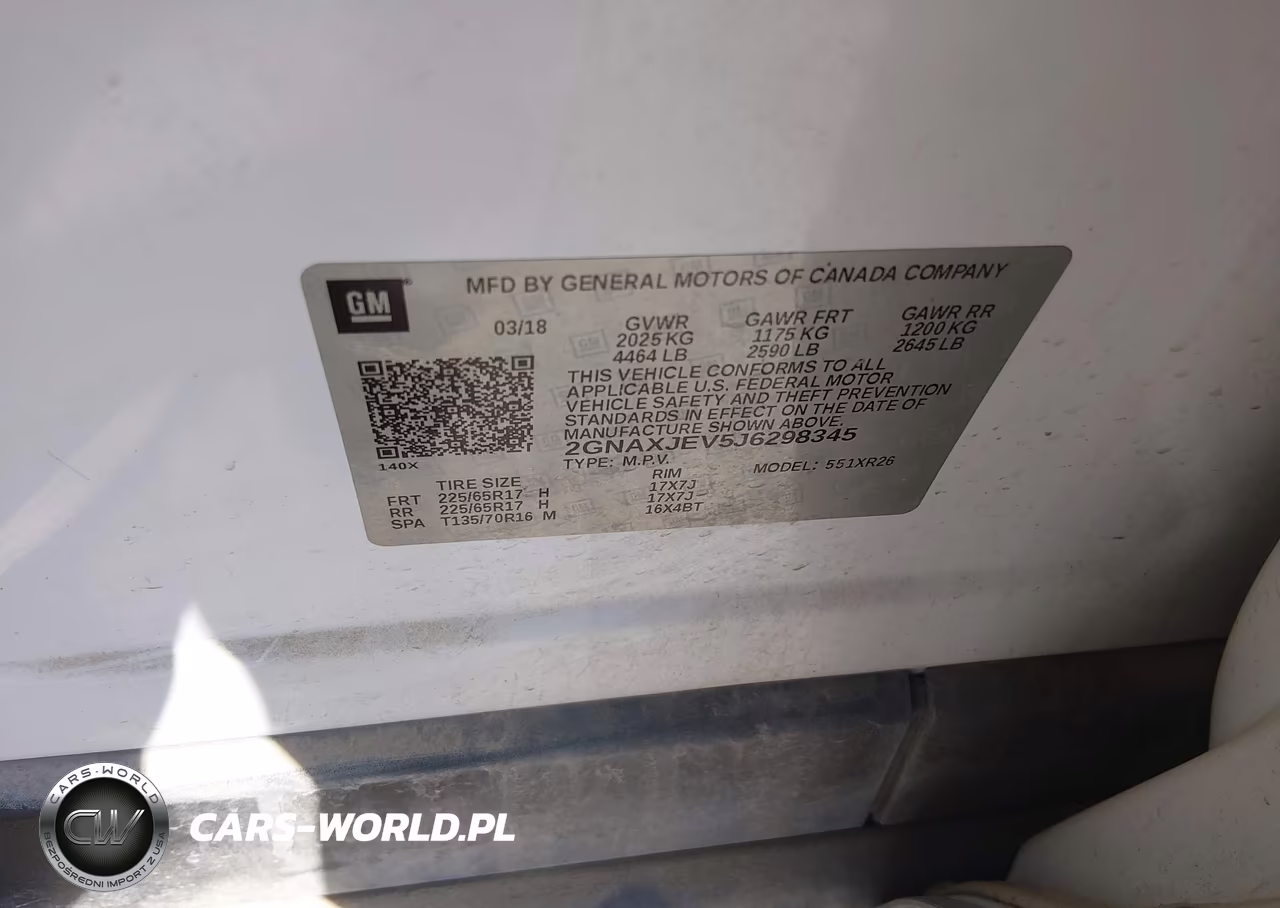 2018 Chevrolet Equinox Lt VIN:2GNAXJEV5J6298345 - 9