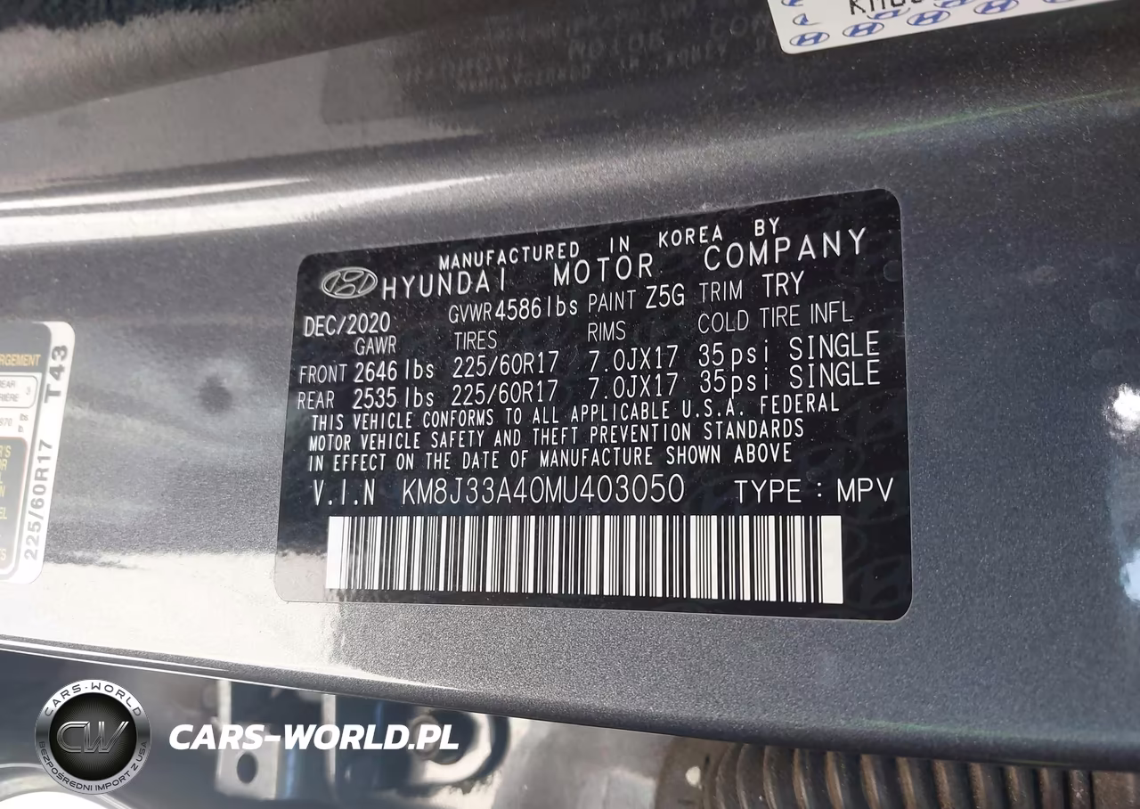 2021 Hyundai Tucson Value VIN:KM8J33A40MU403050 - 9