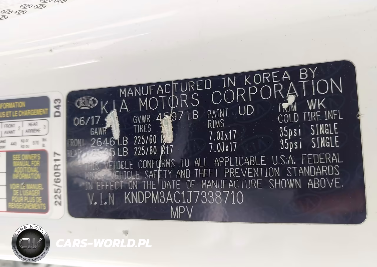 2018 Kia Sportage Lx VIN:KNDPM3AC1J7338710 - 9