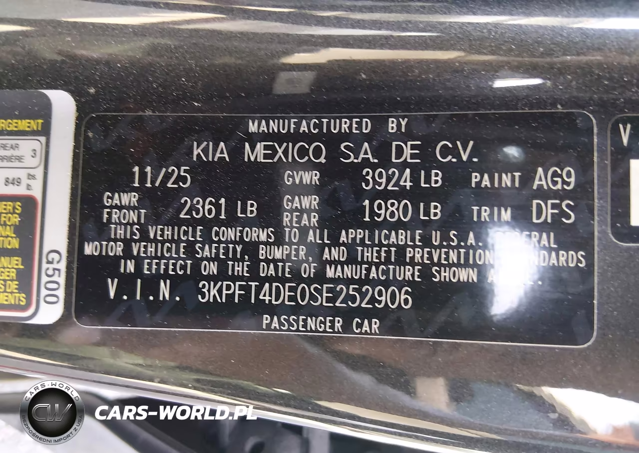 2025 Kia K4 Lxs VIN:3KPFT4DE0SE252906 - 9
