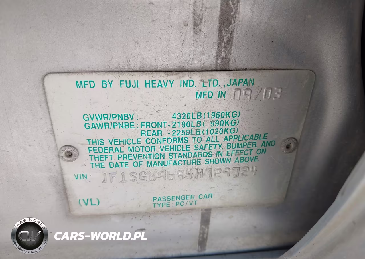 2004 Subaru Forester 2.5Xt VIN:JF1SG69694H729724 - 9