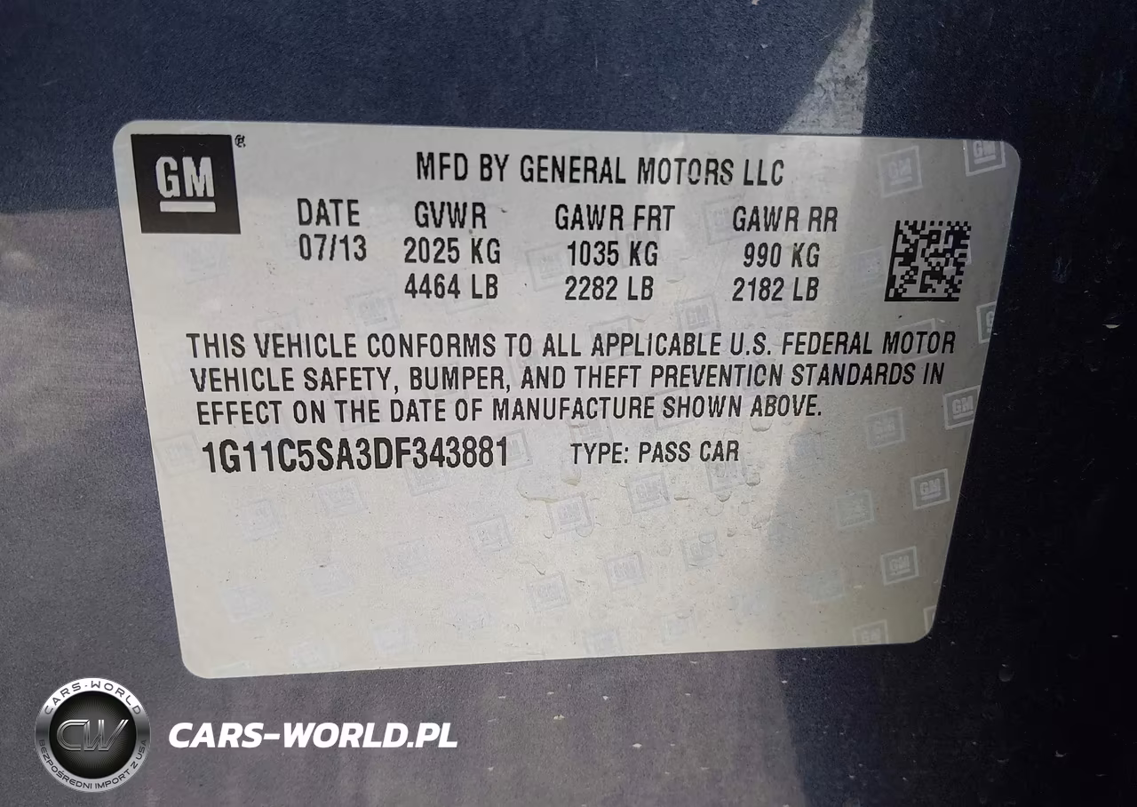 2013 Chevrolet Malibu 1Lt VIN:1G11C5SA3DF343881 - 9