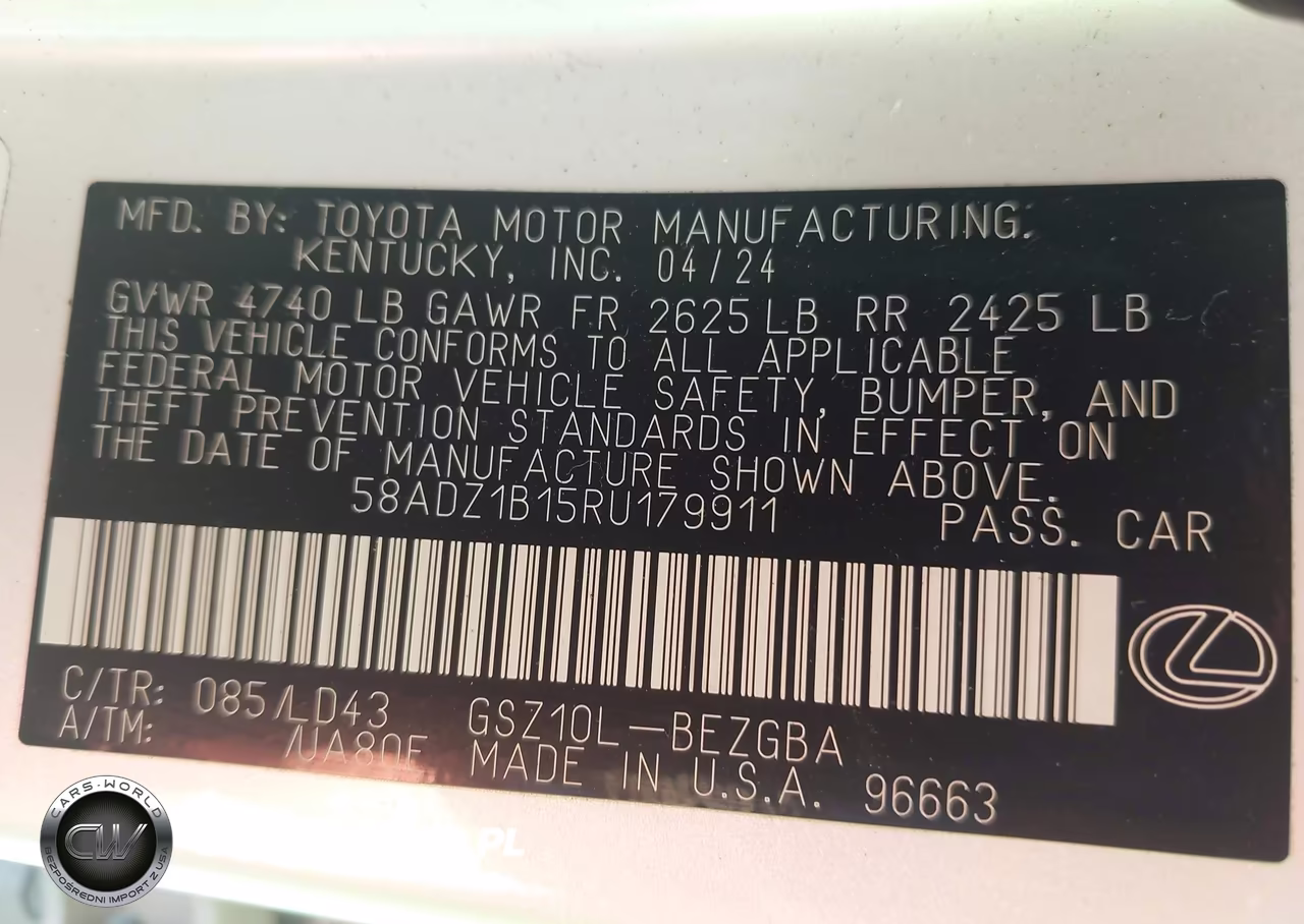 2024 Lexus Es 350 VIN:58ADZ1B15RU179911 - 9
