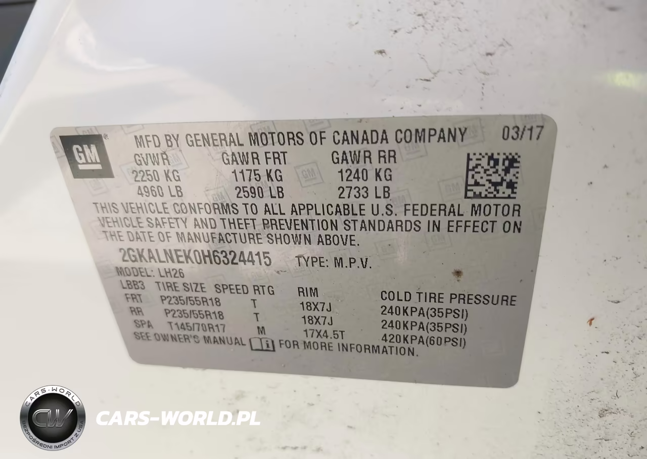 2017 GMC Terrain Sle-2 VIN:2GKALNEK0H6324415 - 9