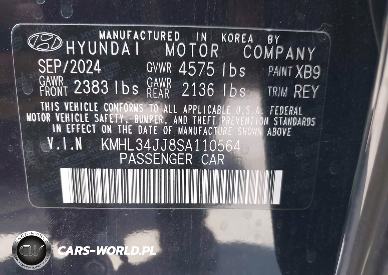 2025 Hyundai Sonata Hybrid Sel VIN:KMHL34JJ8SA110564 - 9