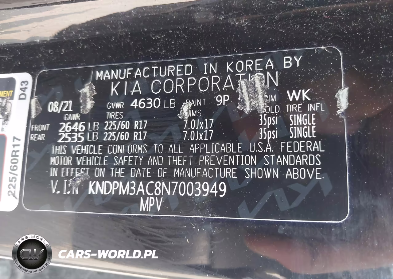 2022 Kia Sportage Lx VIN:KNDPM3AC8N7003949 - 9