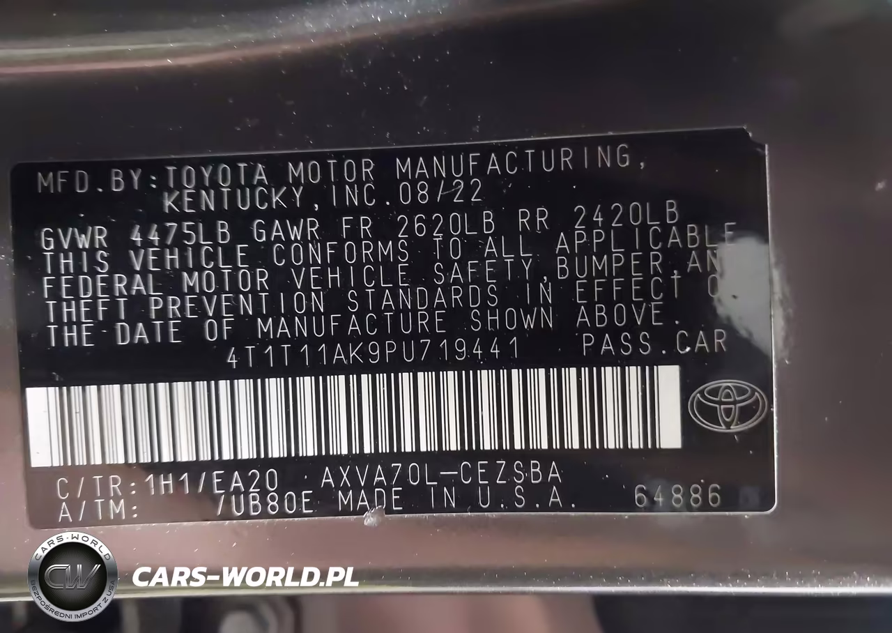 2023 Toyota Camry Se VIN:4T1T11AK9PU719441 - 9