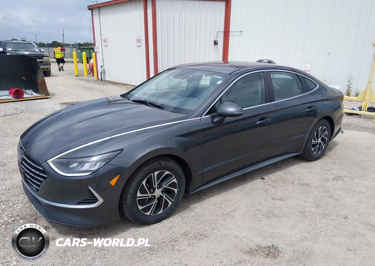 2021 Hyundai Sonata Blue VIN:KMHL24JJ2MA030571 - 2