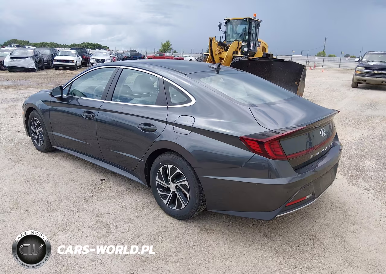 2021 Hyundai Sonata Blue VIN:KMHL24JJ2MA030571 - 3