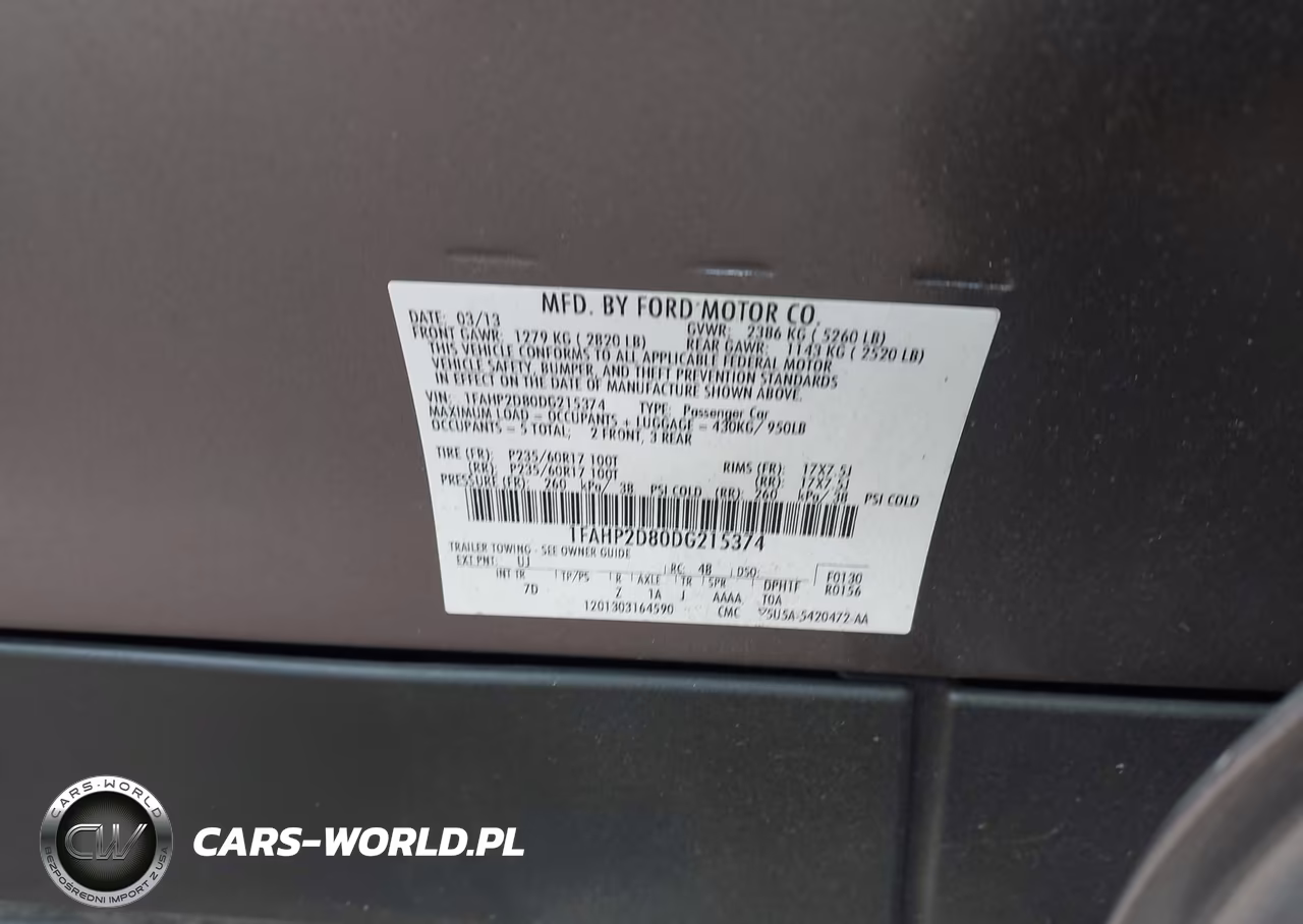 2013 Ford Taurus Se VIN:1FAHP2D80DG215374 - 9