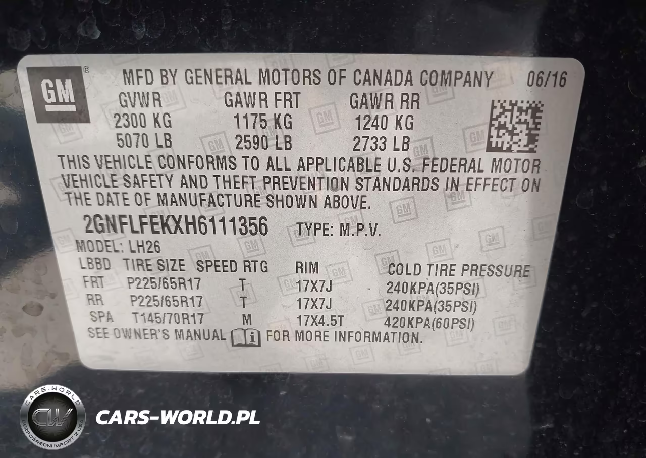 2017 Chevrolet Equinox Lt VIN:2GNFLFEKXH6111356 - 9