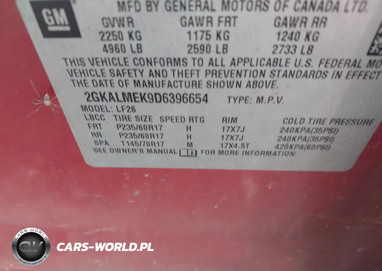 2013 GMC Terrain Sle-1 VIN:2GKALMEK9D6396654 - 9