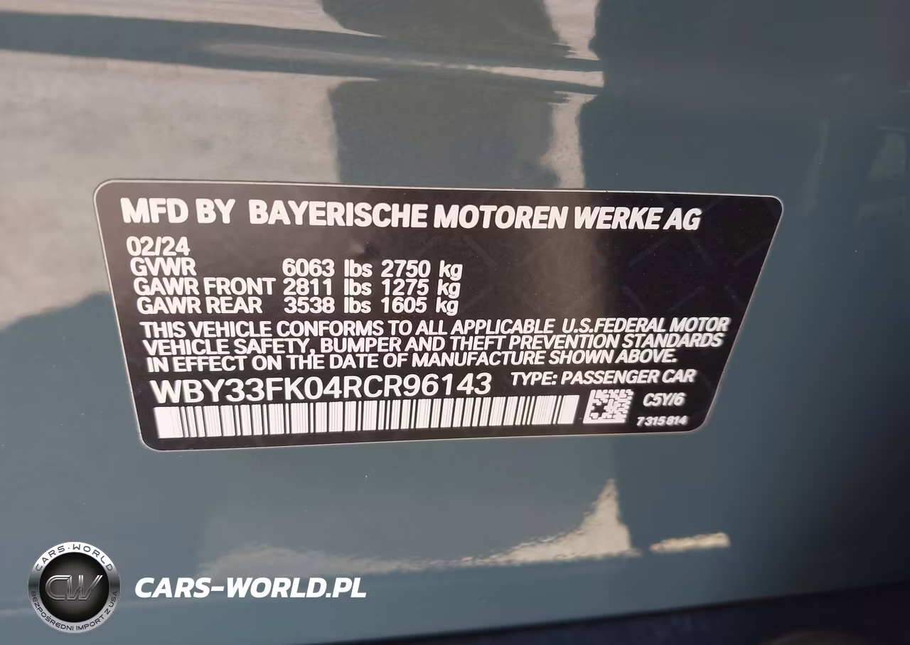 2024 BMW I5 Edrive40 VIN:WBY33FK04RCR96143 - 9