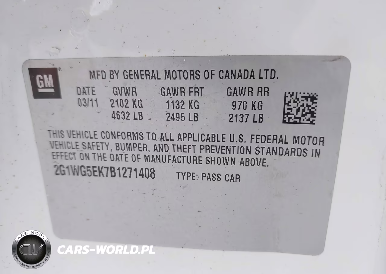 2011 Chevrolet Impala Lt VIN:2G1WG5EK7B1271408 - 9