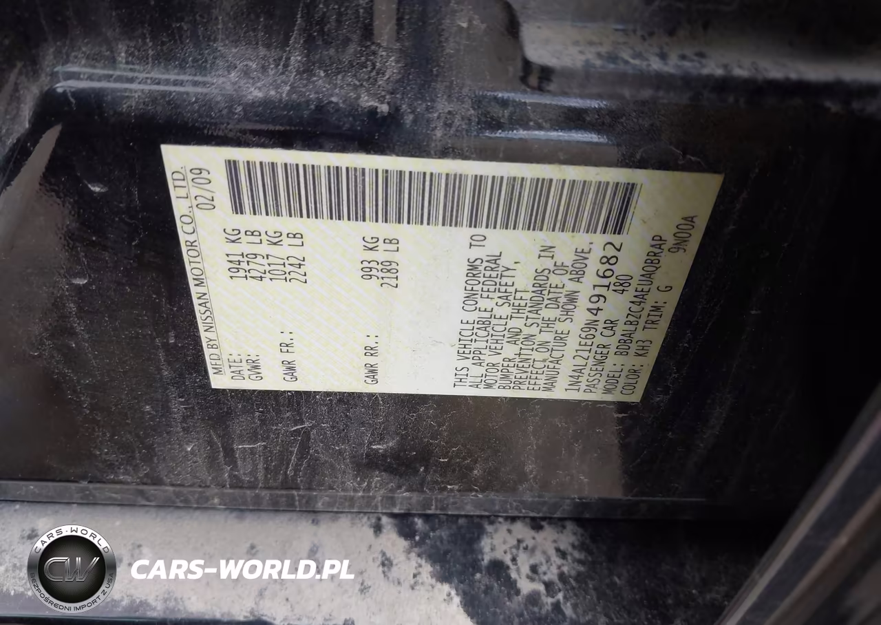 2009 Nissan Altima 2.5 S VIN:1N4AL21E69N491682 - 9