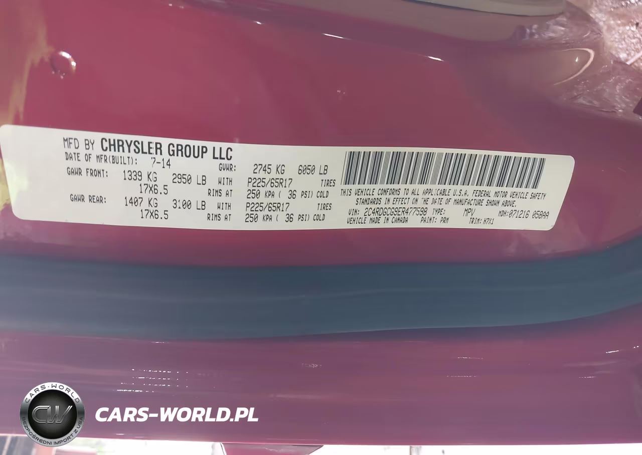 2014 Dodge Grand Caravan Sxt VIN:2C4RDGCG9ER477598 - 9