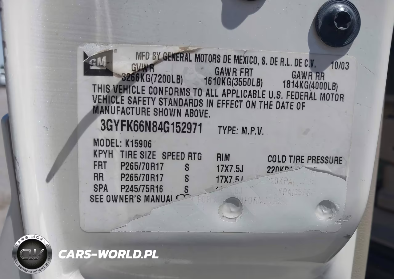 2004 Cadillac Escalade Esv Standard VIN:3GYFK66N84G152971 - 9