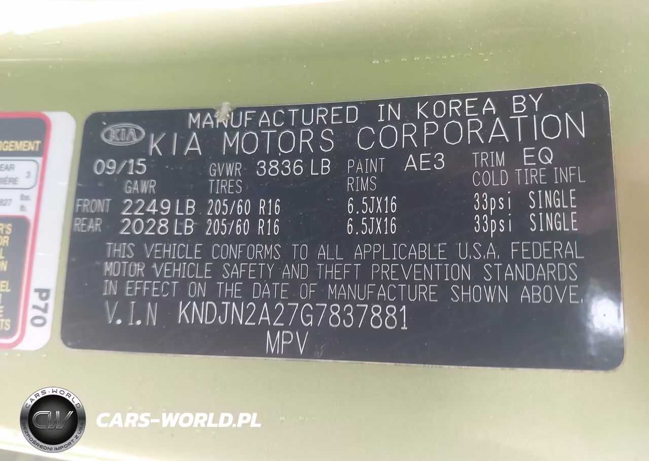 2016 Kia Soul VIN:KNDJN2A27G7837881 - 9