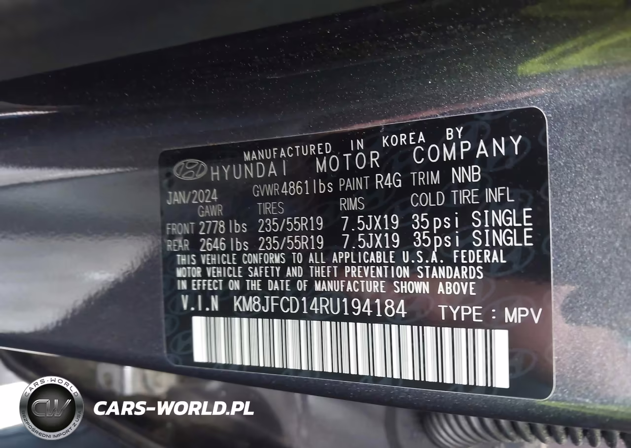 2024 Hyundai Tucson Hybrid N Line VIN:KM8JFCD14RU194184 - 9