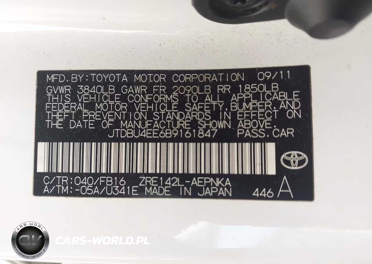 2011 Toyota Corolla Le VIN:JTDBU4EE6B9161847 - 9